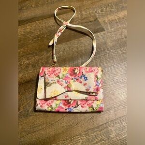 Betsey Johnson Floral Print Crossbody purse